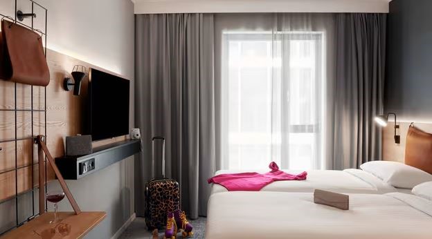 Guestroom at the Moxy hotel