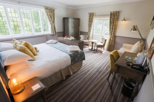 One of the stylish bedrooms at The Stanneylands Hotel. 