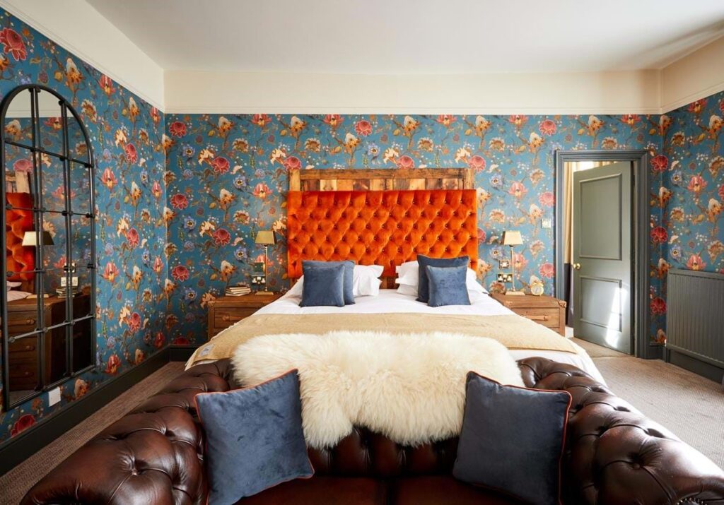 One of the gorgeous bedrooms at The Fleece, perfect for your stay in style. 